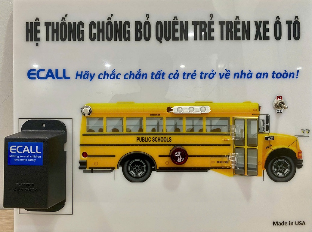 Giải pháp chống bỏ quên trẻ em trên xe Ecall sản xuất tại Mỹ